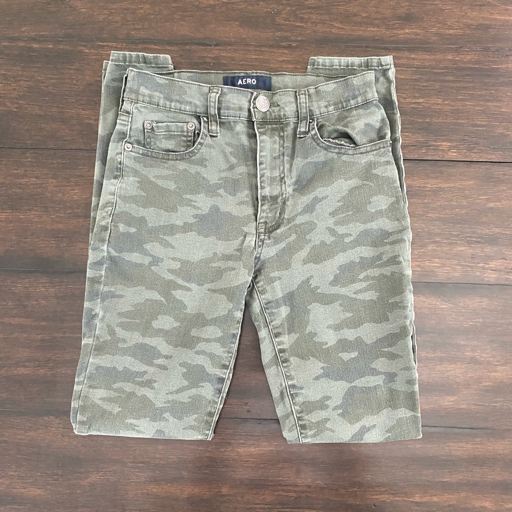 Aeropostale Camo High-Rise Skinny Jeans